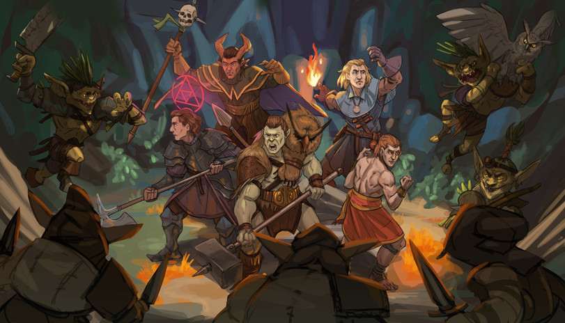 Персонажи Dungeons & Dragons от художника Bastien Aufrere