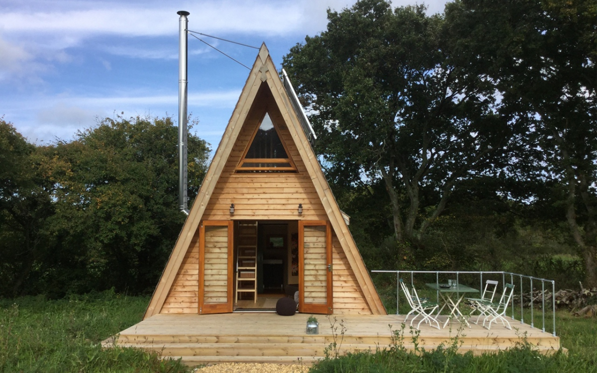 A-frame под названием Silva находится на опушке древнего реликтового леса