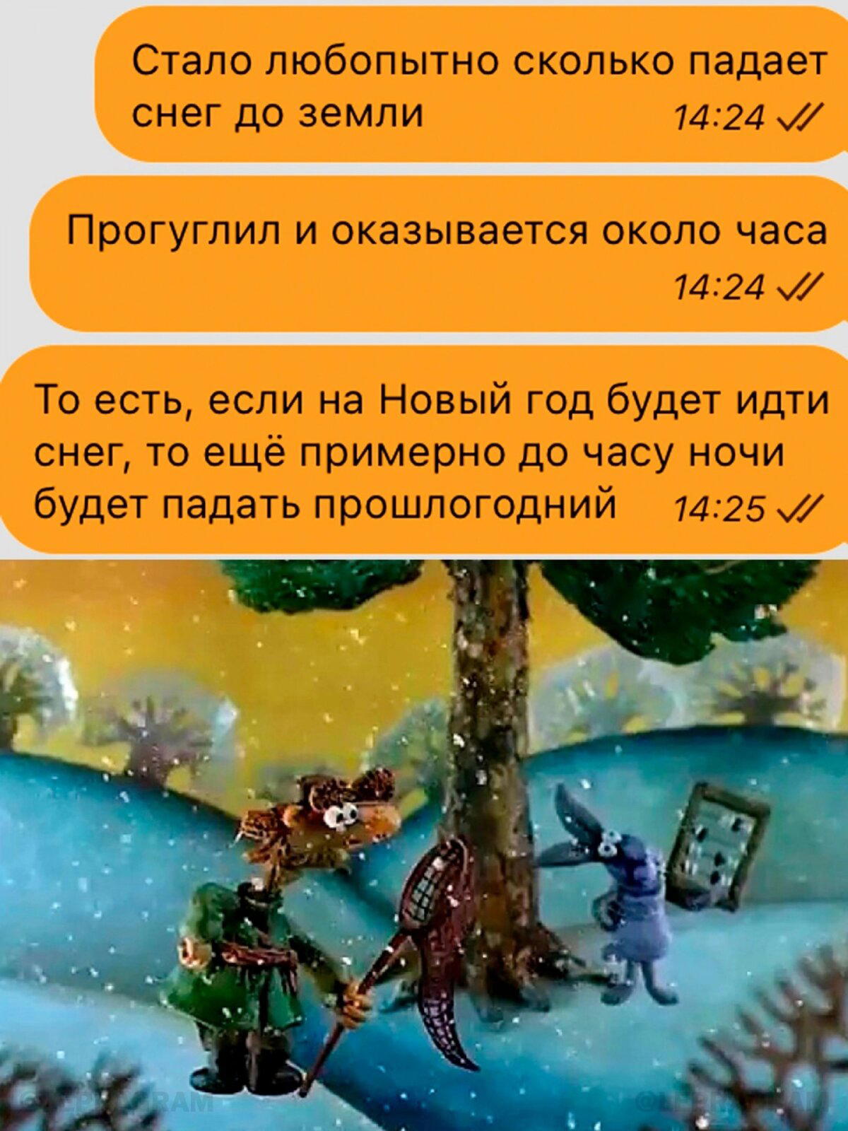 Падал прошлогодний снег.