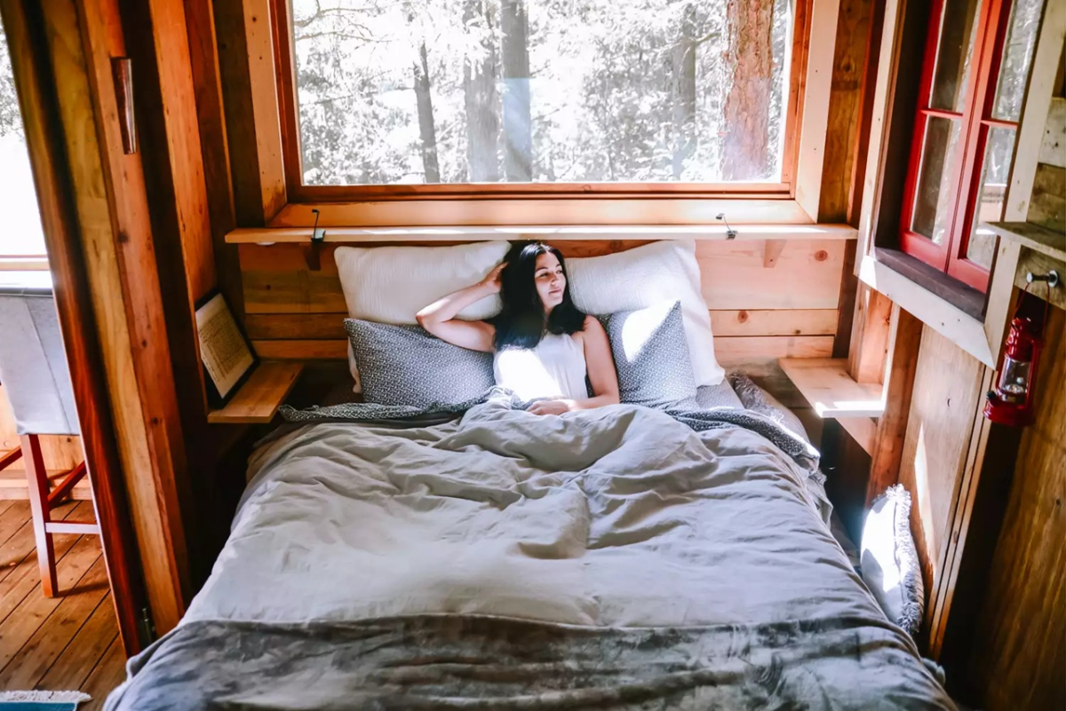 Крошечный дом на дереве Sanctuary Treehouse