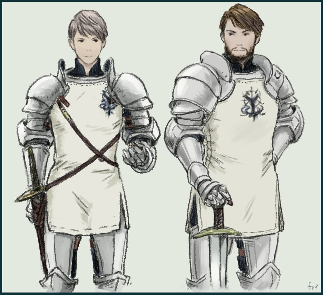 Разнообразный фэнтези арт по тактической видеоигре Tactics Ogre от художника wind-caller2