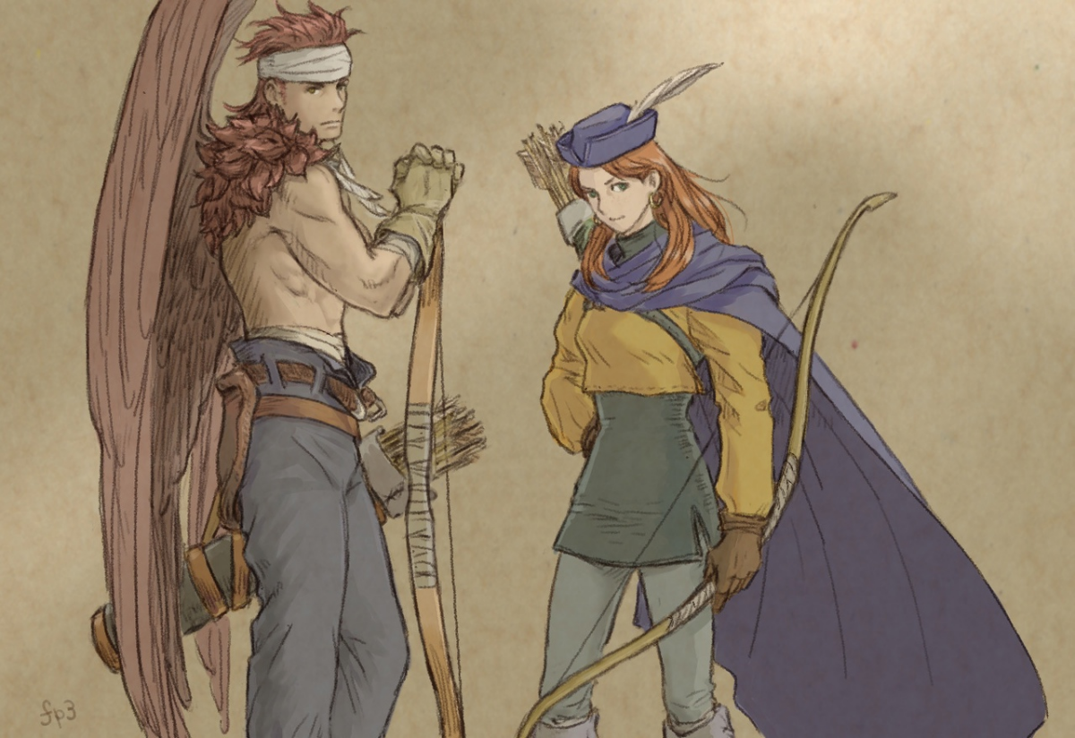Разнообразный фэнтези арт по тактической видеоигре Tactics Ogre от художника wind-caller2