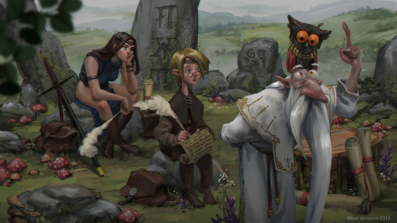 Приключения Изольды и Кристобаля (комикс без слов)