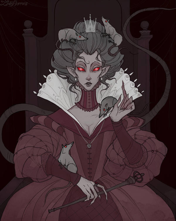 Королева крыс от Iren Horrors, шикарный мрачноватый арт