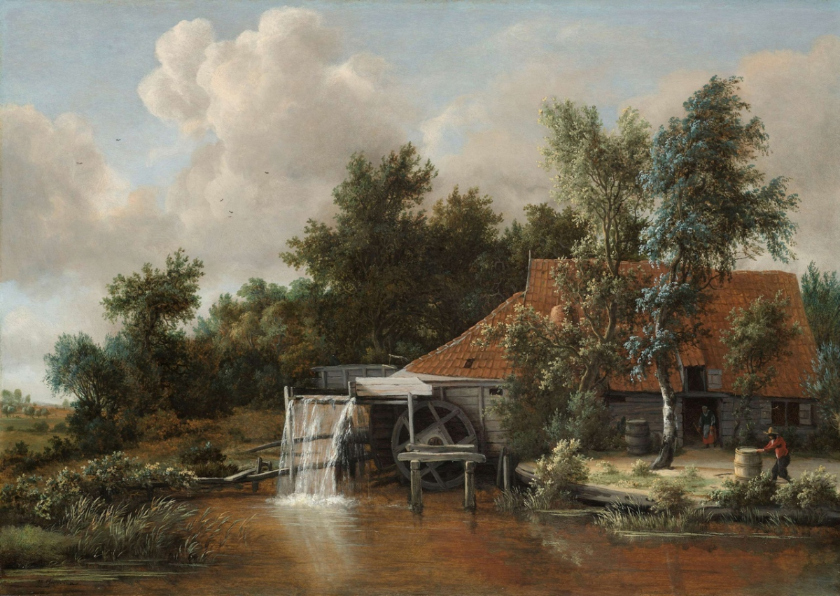 Золотой век Голландии 1663–1684 гг в пейзажах Мейндерта Хоббемы.