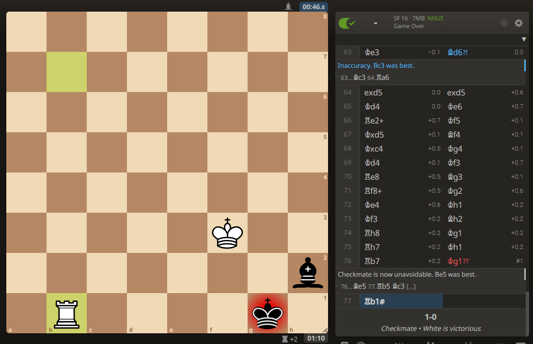 sumat777(2262) - G0ldman(2503) Позиция после 77. Лb1X