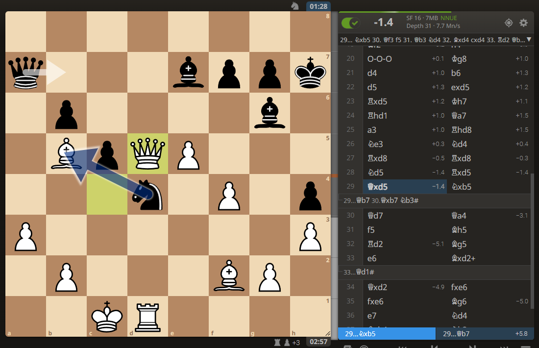 barracudaBC(1851) - sumat777(2257) Позиция после 29. Ф:d5