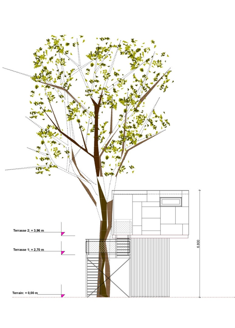 Urban Treehouse - это семейный дом, задуман, как эксперимент и исследовательский проект новой архитектуры