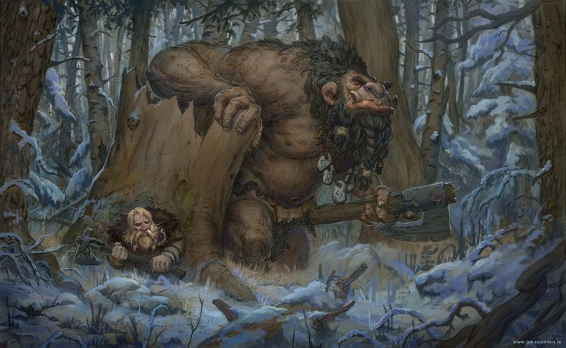 Скандинавские тролли в артах Jonas Jensen