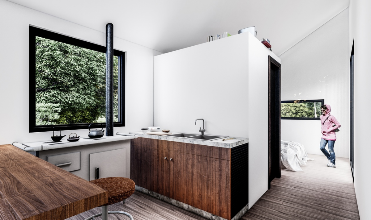 Концептуальный проект micro-prefab дома от чилийской архитекторов