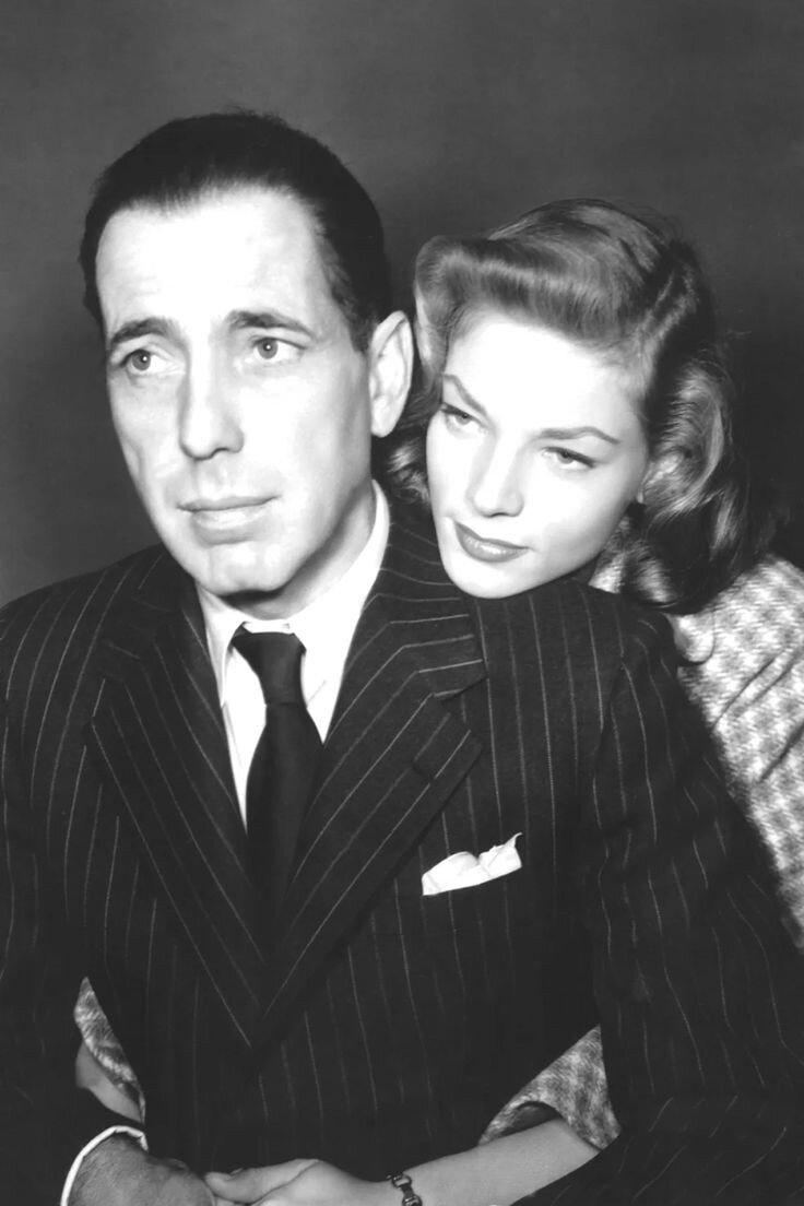 Lauren Bacall and Humphrey Bogart.
