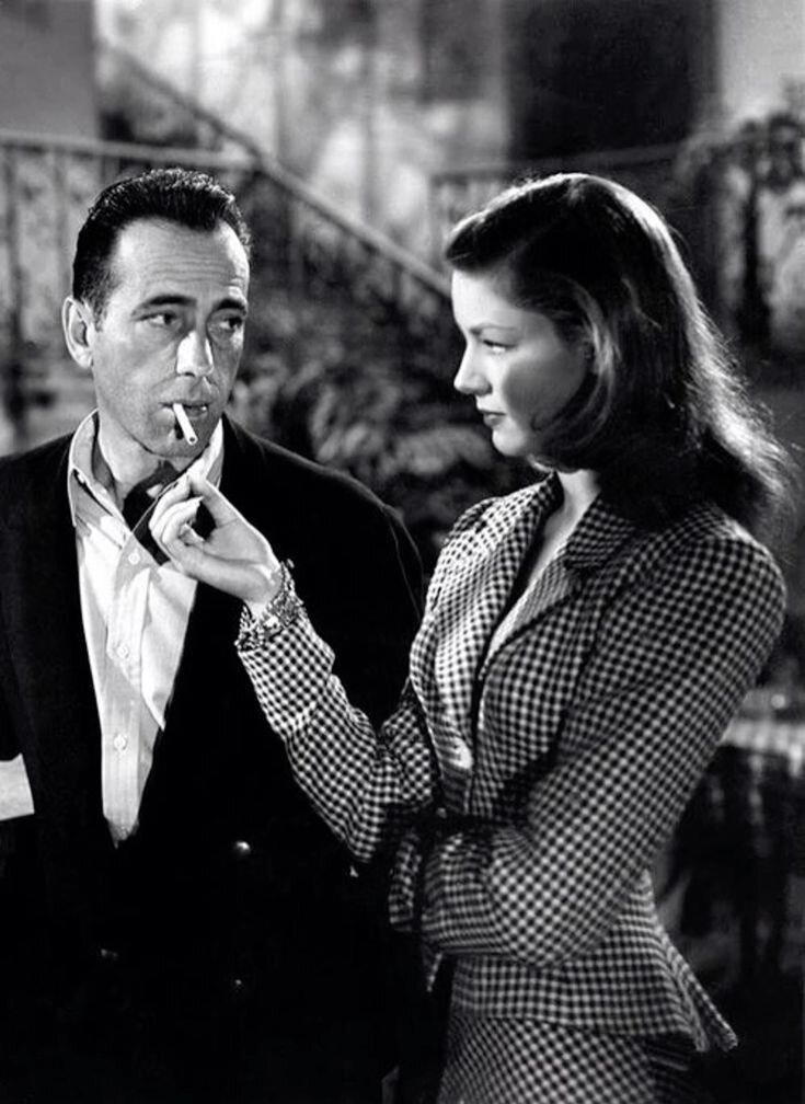 Lauren Bacall and Humphrey Bogart 