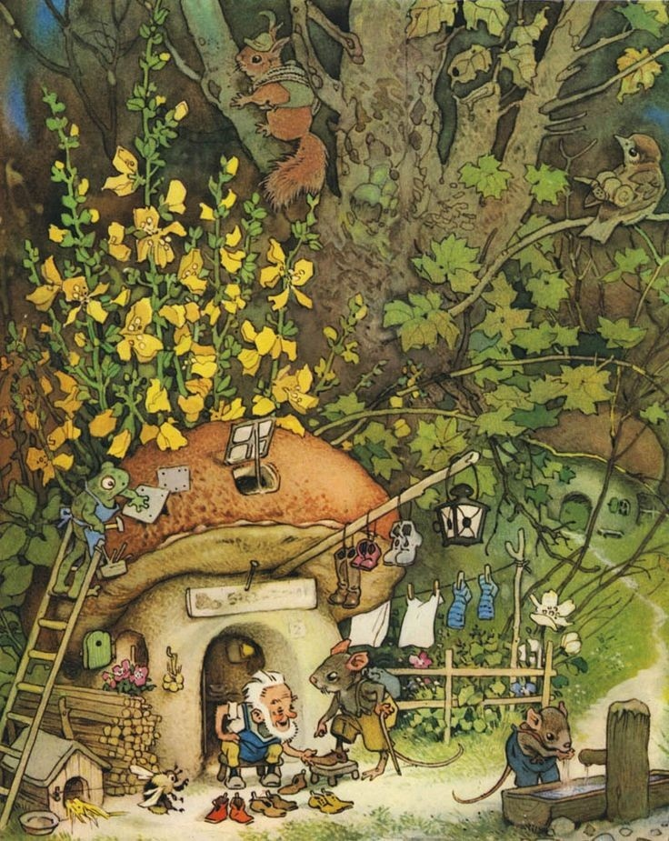 Сказочные существа в милых картинках Fritz Baumgarten