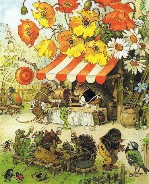Сказочные существа в милых картинках Fritz Baumgarten