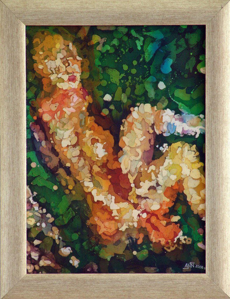 Обнаженная. Горячий батик. 64 х 47. 2009г.