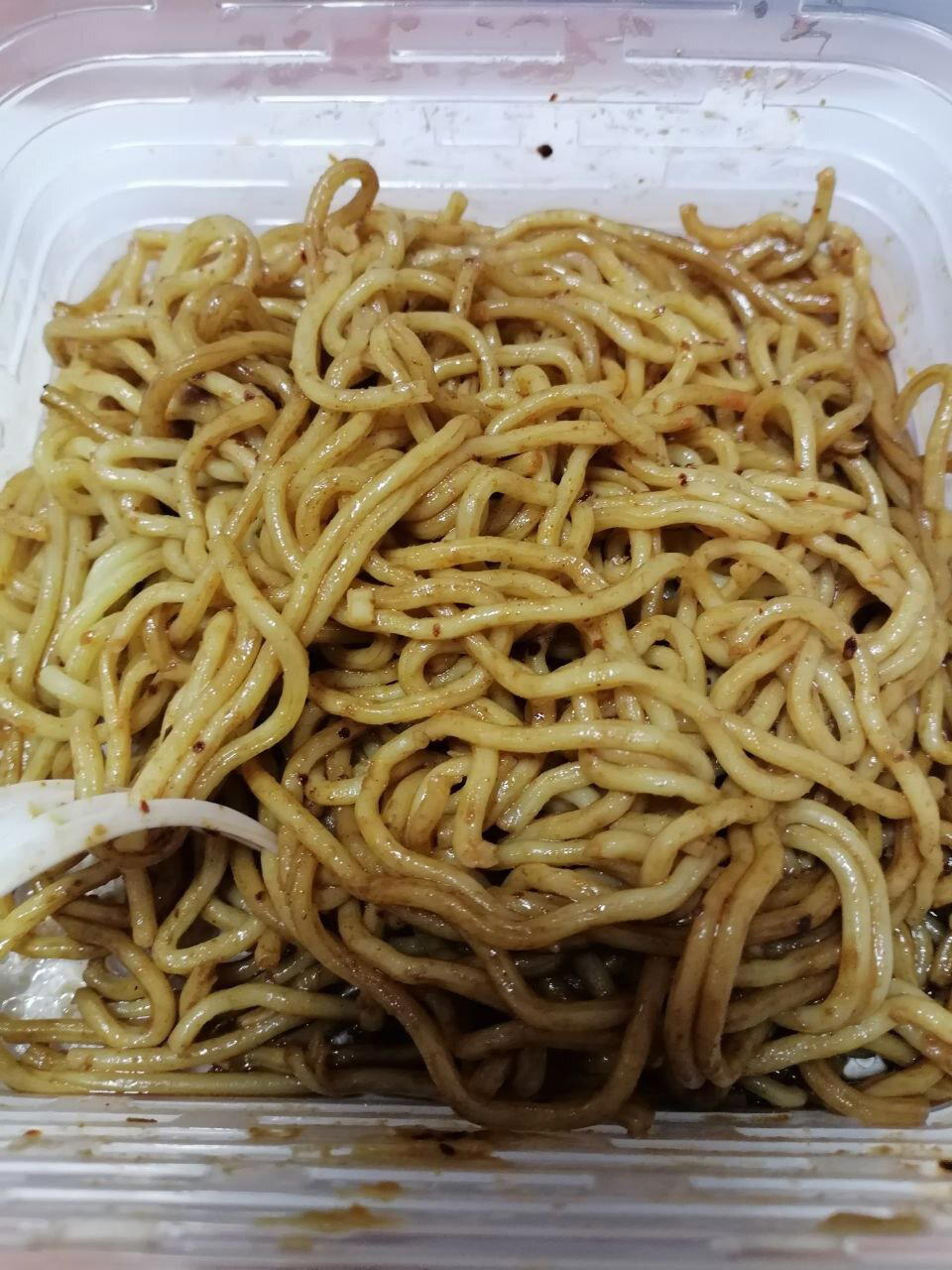 Обзор китайской лапши удон Yingyangweishi с соусом по-уханьски Cao is starving