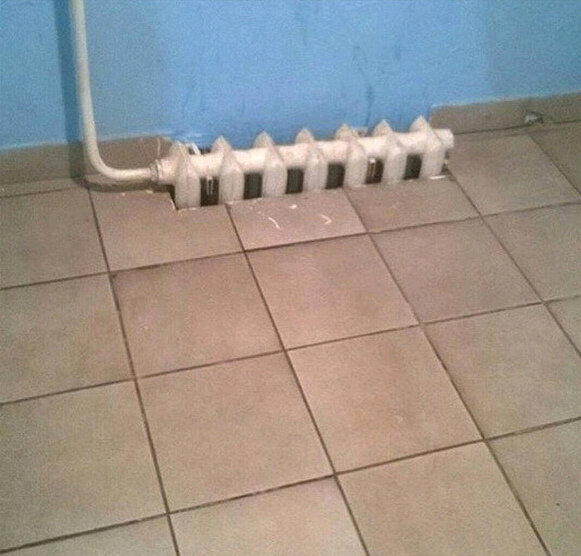 Монтаж отопления.Теплый юмор.