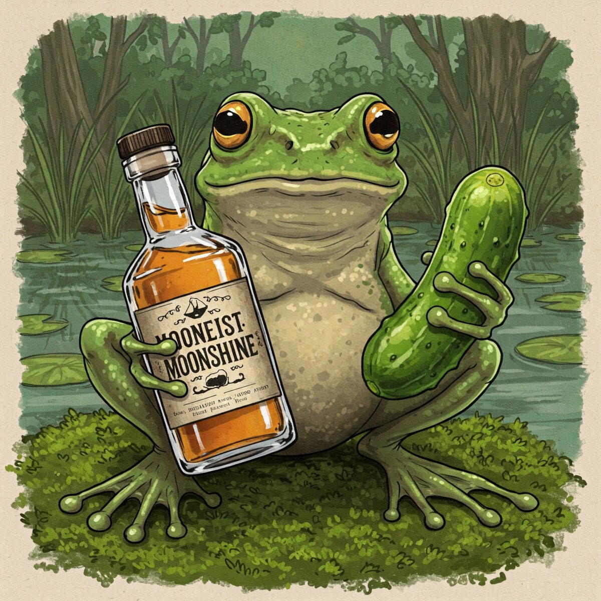 СРЕДА ,ДУДС  ! MOONSHINE FROG. С огуртцом.