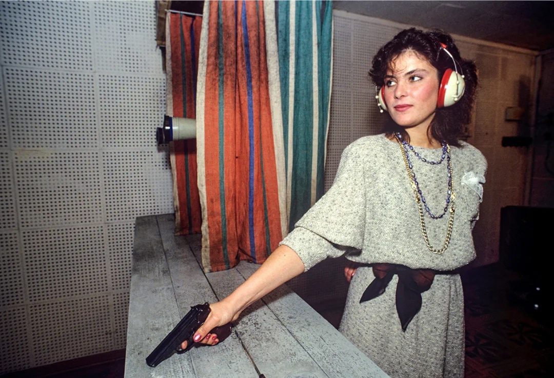 Победительница конкурса «Мисс КГБ» Екатерина Майорова (1990 год), Москва, РСФСР