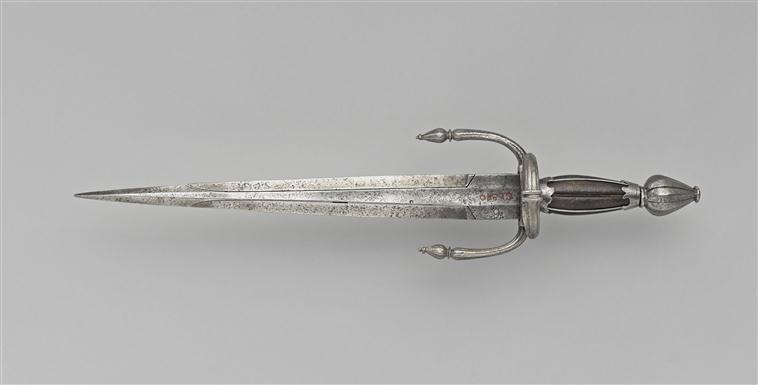 Подпружиненная трехлезвийная дага, Западная Европа, конец XVI века