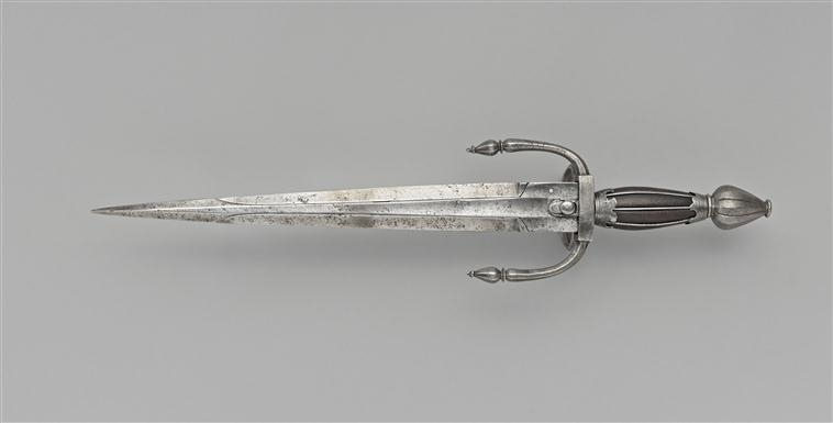 Подпружиненная трехлезвийная дага, Западная Европа, конец XVI века