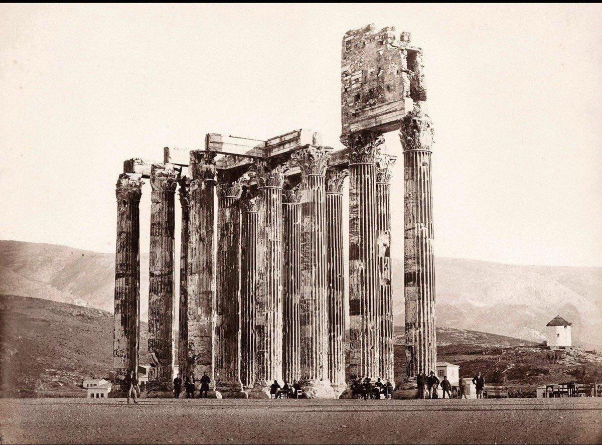 Храм Зевса Олимпийского, 1858 год.