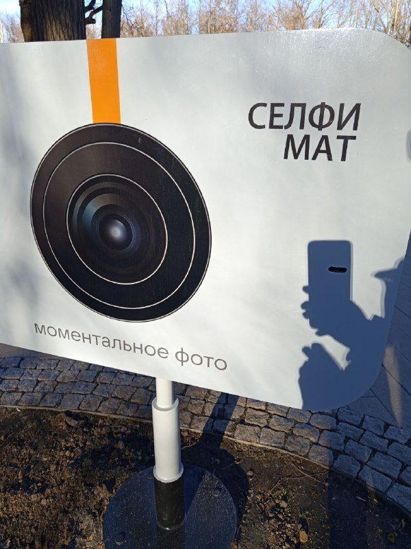 Селфимат, сфоторафированный на смартфон.
