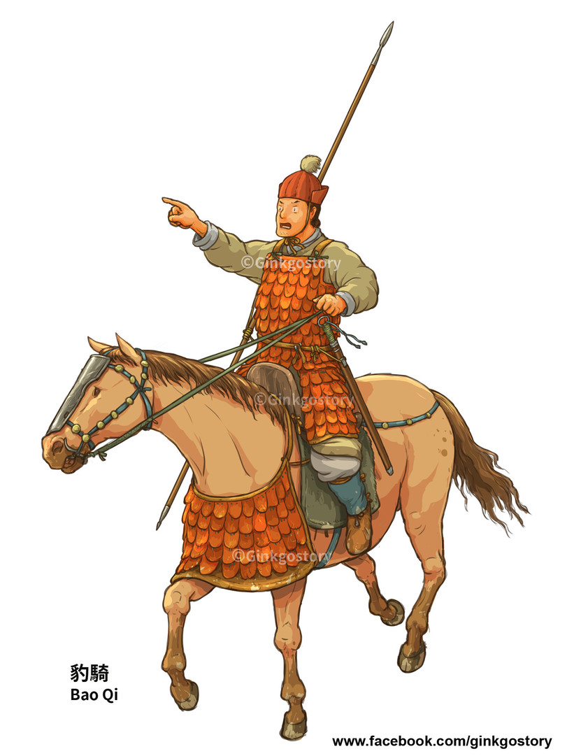 Еще немного воинов эпохи Троецарствия. Художник Ginkgo Story рисует в аниме-стиле, но с большим вниманием к деталям