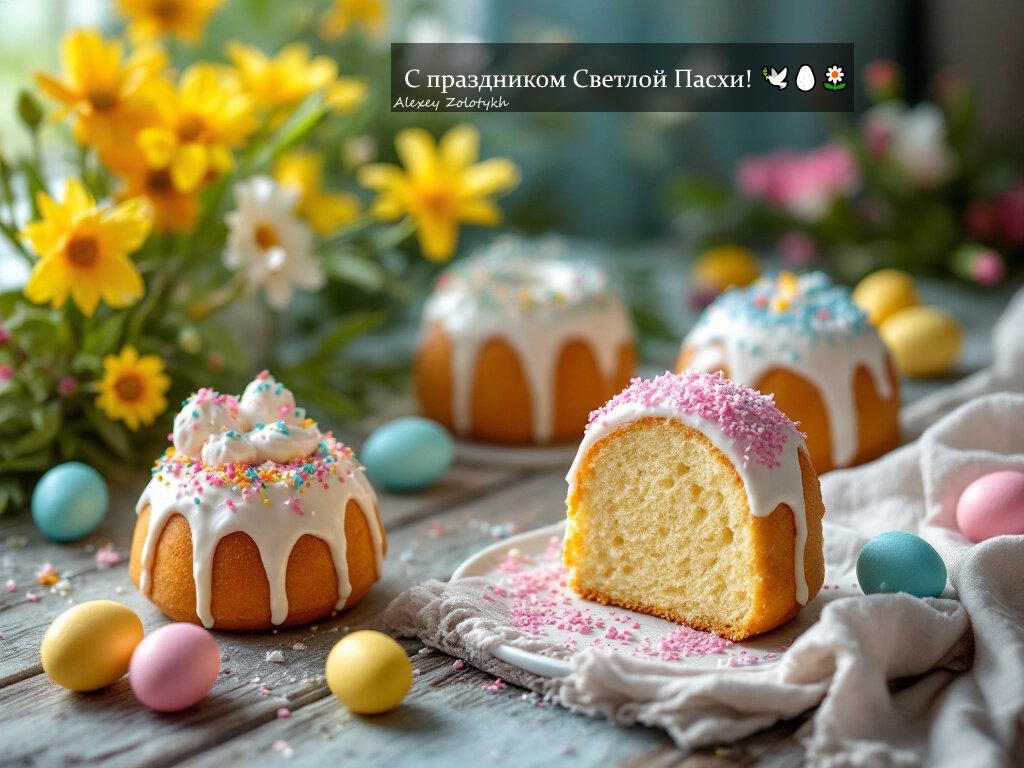 С праздником Светлой Пасхи! 🕊️🥚🌼