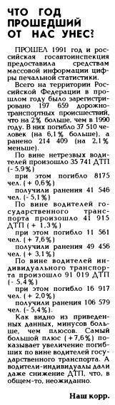 Статистика по ДТП в России в 1991 и 2024 годах - любопытные (хотя и страшные) цифры