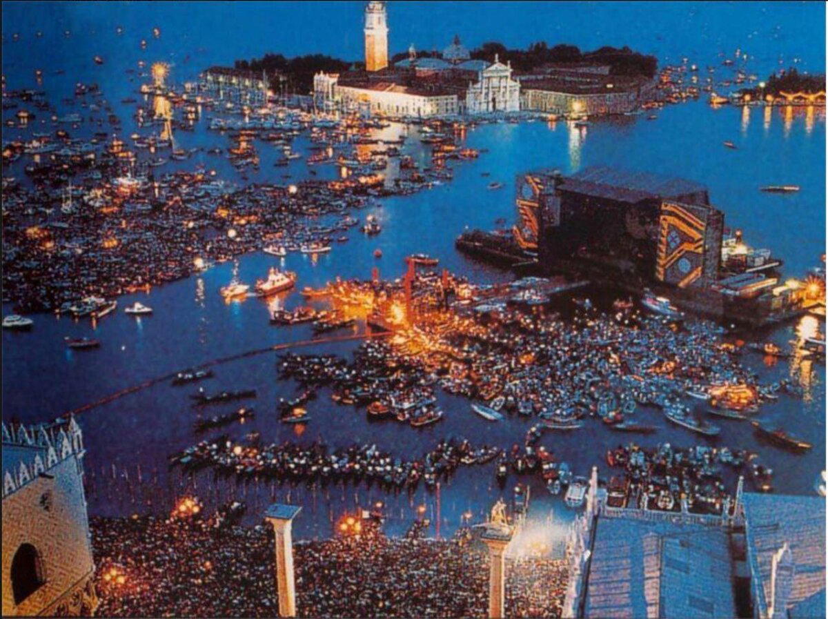 Концерт Pink Floyd, Венеция, 1989 год.