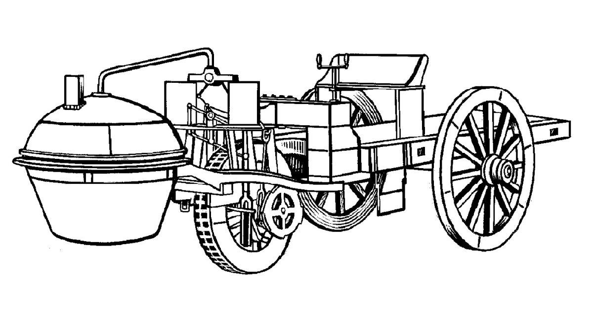 Повозка Н. Ж. Кюньо (1769).