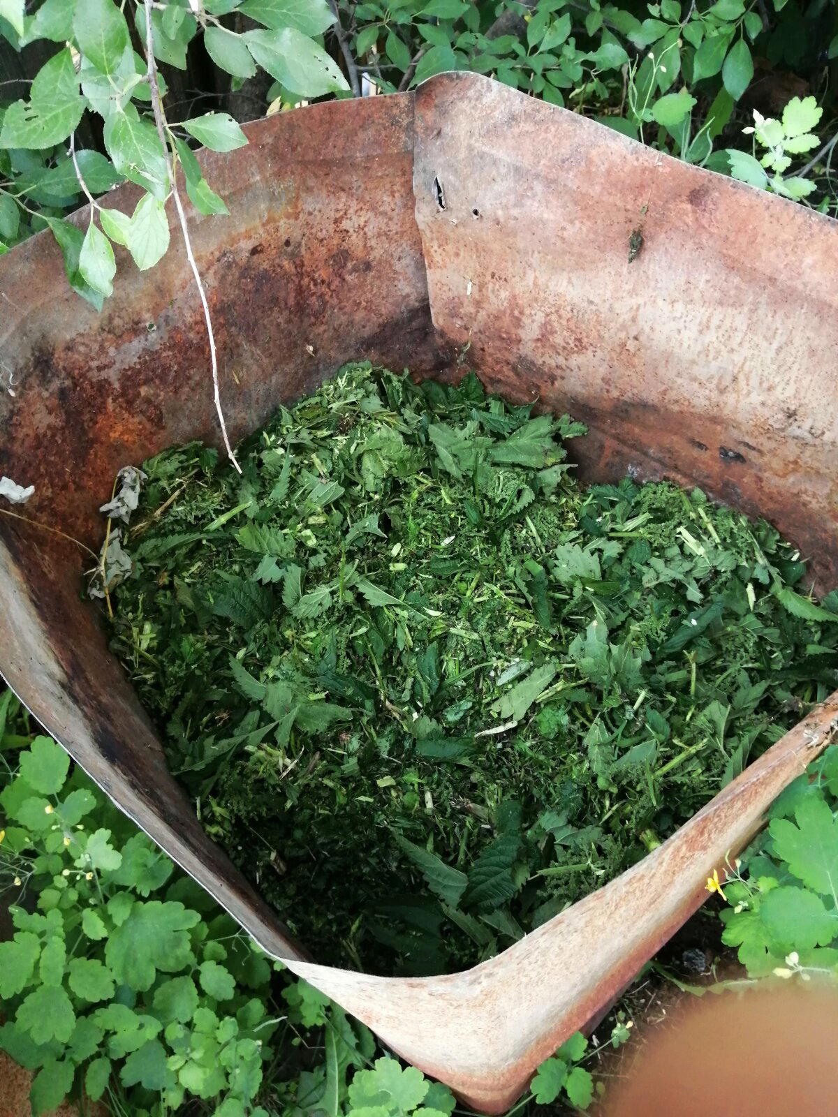 Салат засыпаем в бочку)))