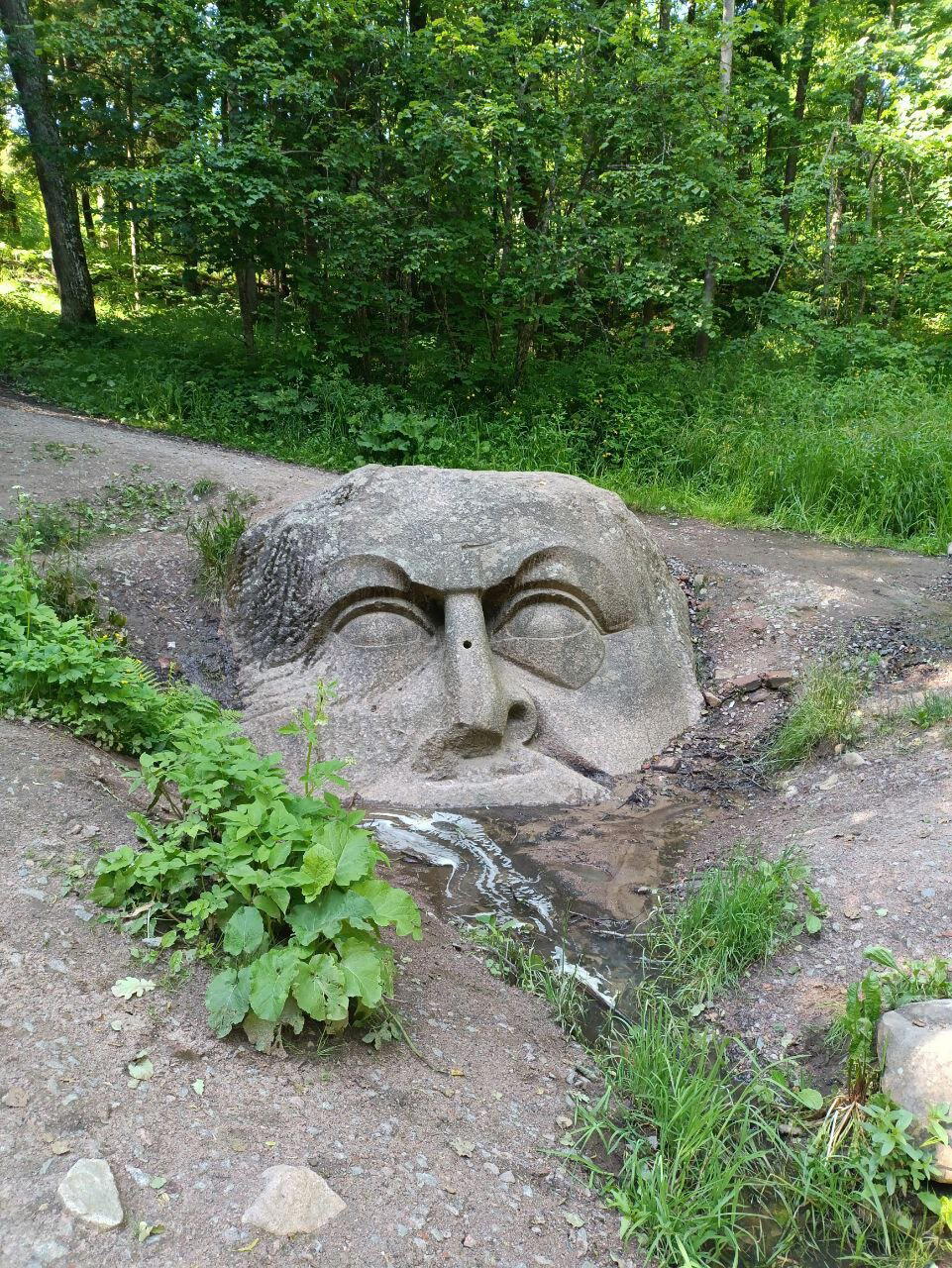 Улыбка сбежала от каменного лица. Мы нашли её через 100 км. Фото. Пейзажи.