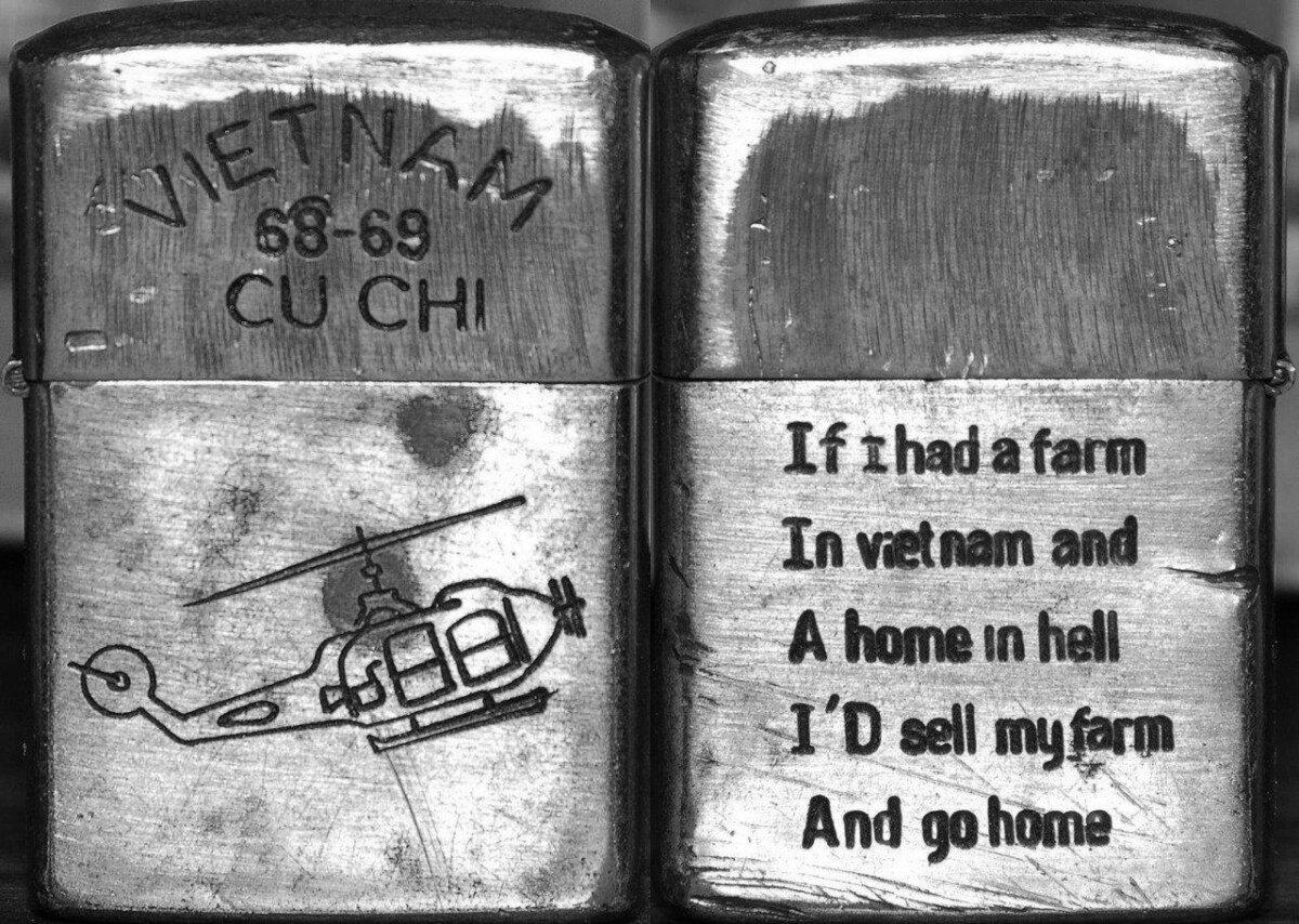 Зажигалка Zippo неизвестного американского пилота.