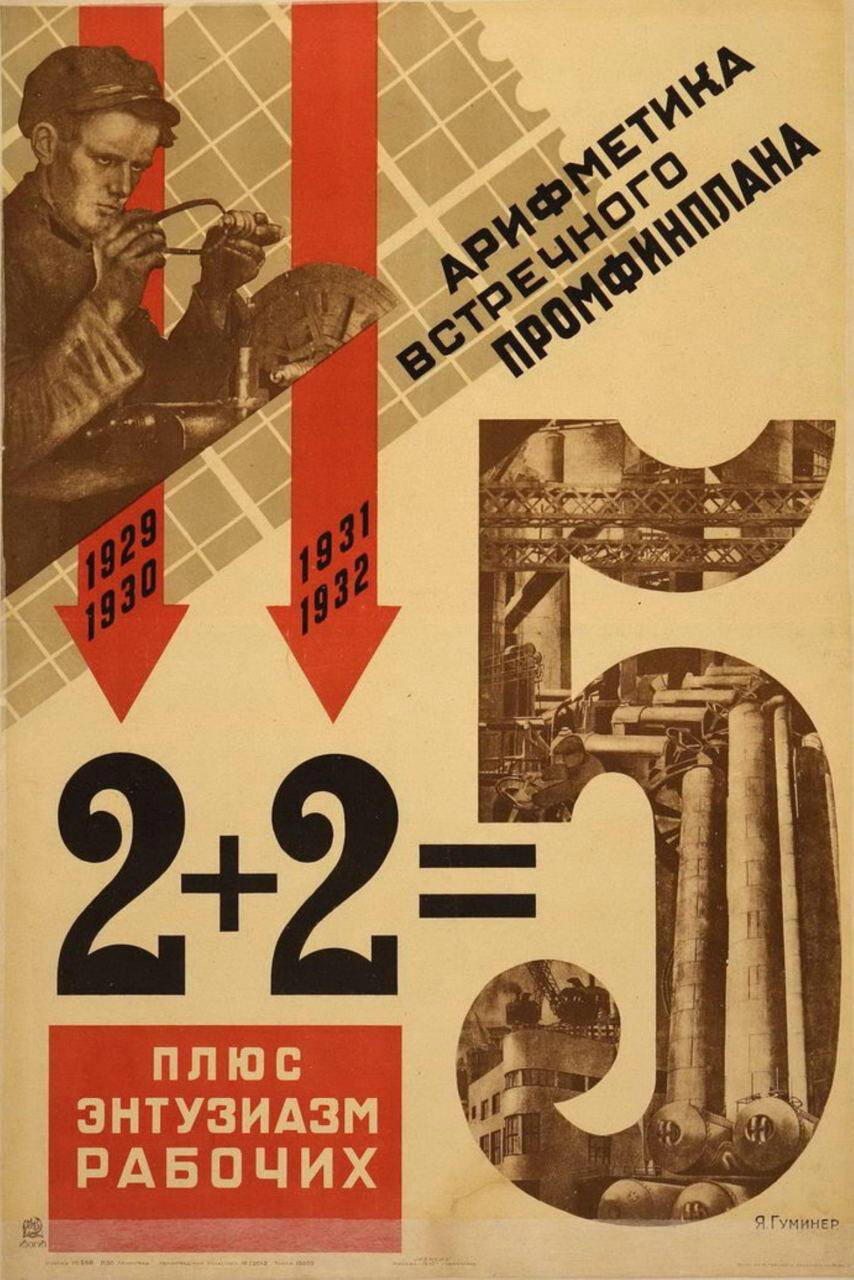 «Арифметика встречного промфинплана». Яков Гуминер, 1931 год