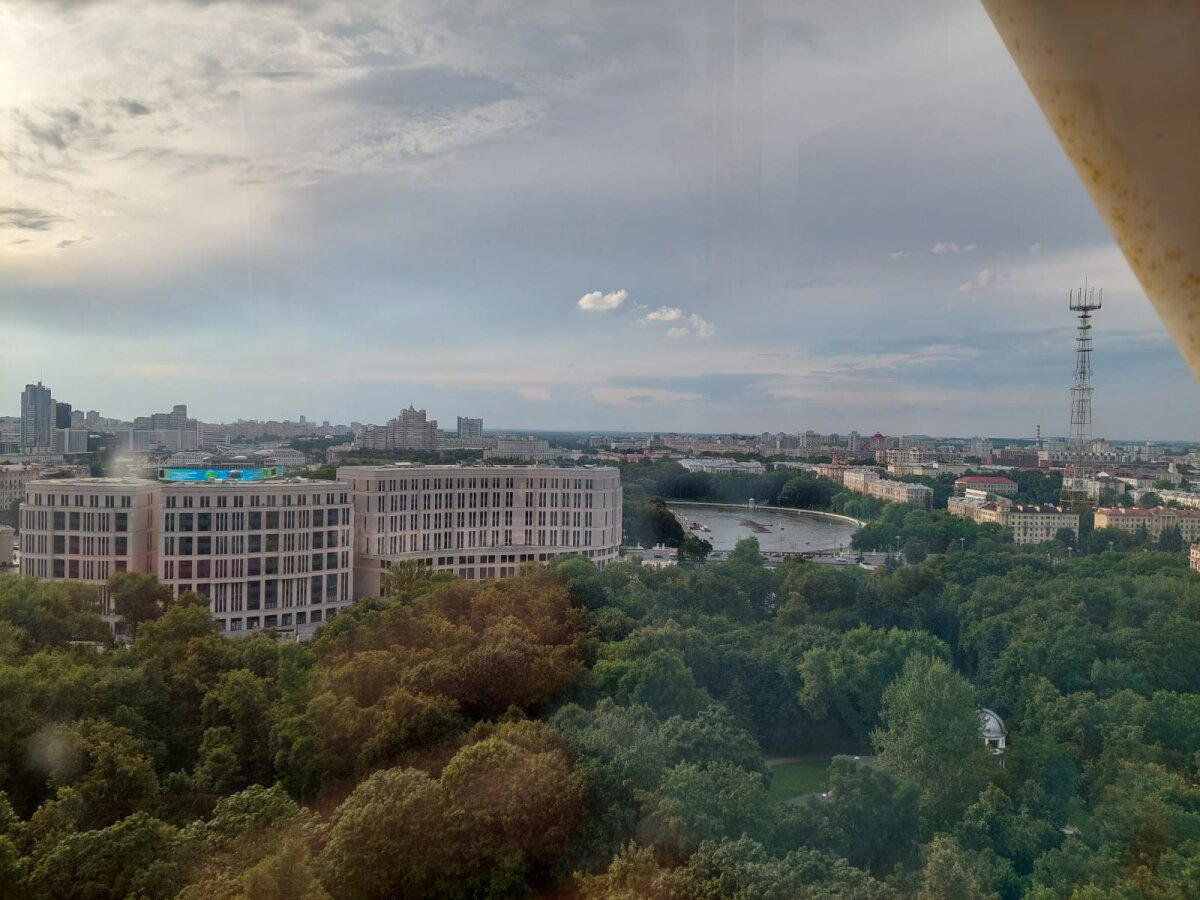 Колесо обозрения))) Минск с высоты 54 метра)))