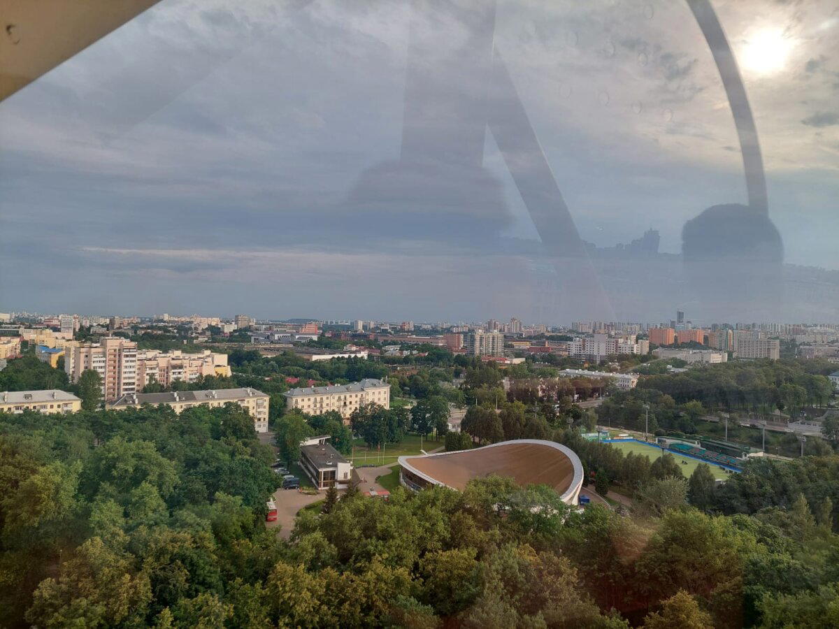 Колесо обозрения))) Минск с высоты 54 метра)))