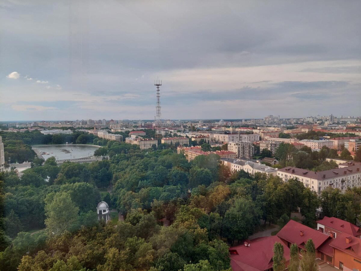 Колесо обозрения))) Минск с высоты 54 метра)))