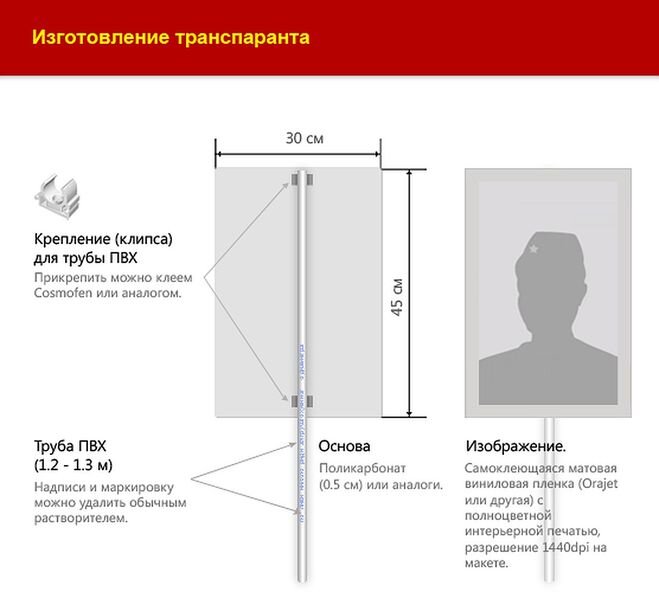 Ивент продолжается, Транспарант