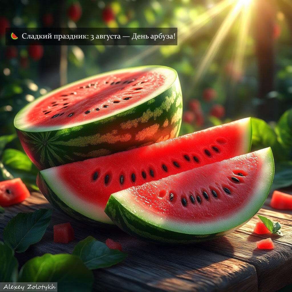 🍉 Сладкий праздник 3 августа — День арбуза