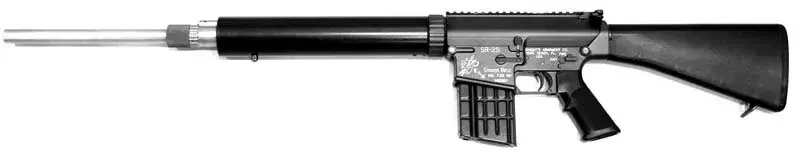 Самый ранний прототип SR-25, изготовленный Стоунером.