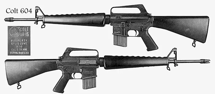 Заказанные им Colt 604.