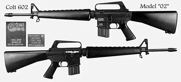 Colt 602, он же Colt XM16E1 - использовался на начальных этапах войны во Вьетнаме наравне с исполнением 601.