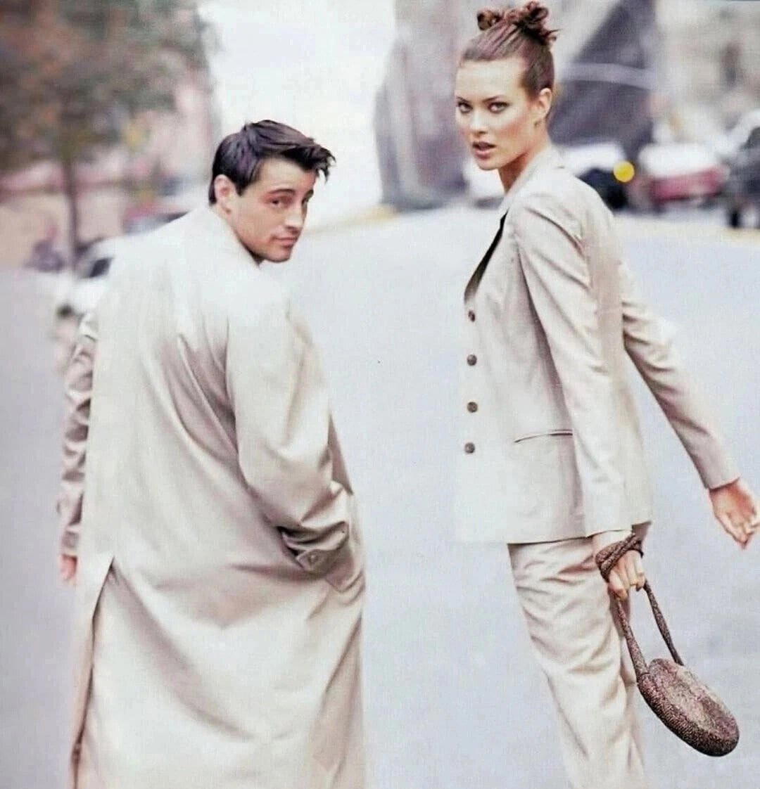 Мэтт ЛеБлан и Шалом Харлоу для Vogue, 1997 год