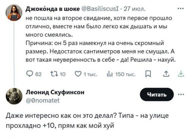 Дичь субботняя