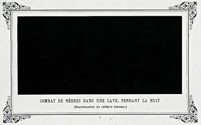 Битва негров в пещере глубокой ночью», 1882. Я всегда болел за мальчика с левого края.