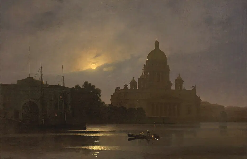 Архип Куинджи. Исаакиевский собор при луне. 1869
