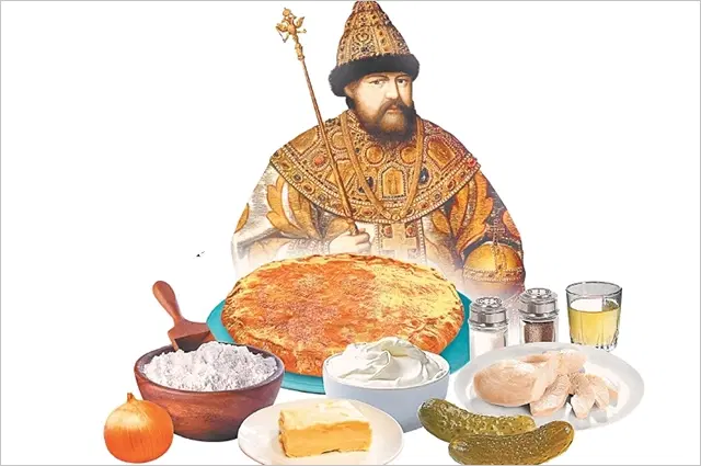 Пирог-рассольник. Тесто: мука (300 г), масло сливочное (100 г), сметана 20% (150 г). Начинка: куриное филе отварное (400 г), огурцы солёные (2 шт.), лук репчатый (1 шт.), рассол (3 ст. л.), масло сливочное (3 ст. л.), соль, перец по вкусу.