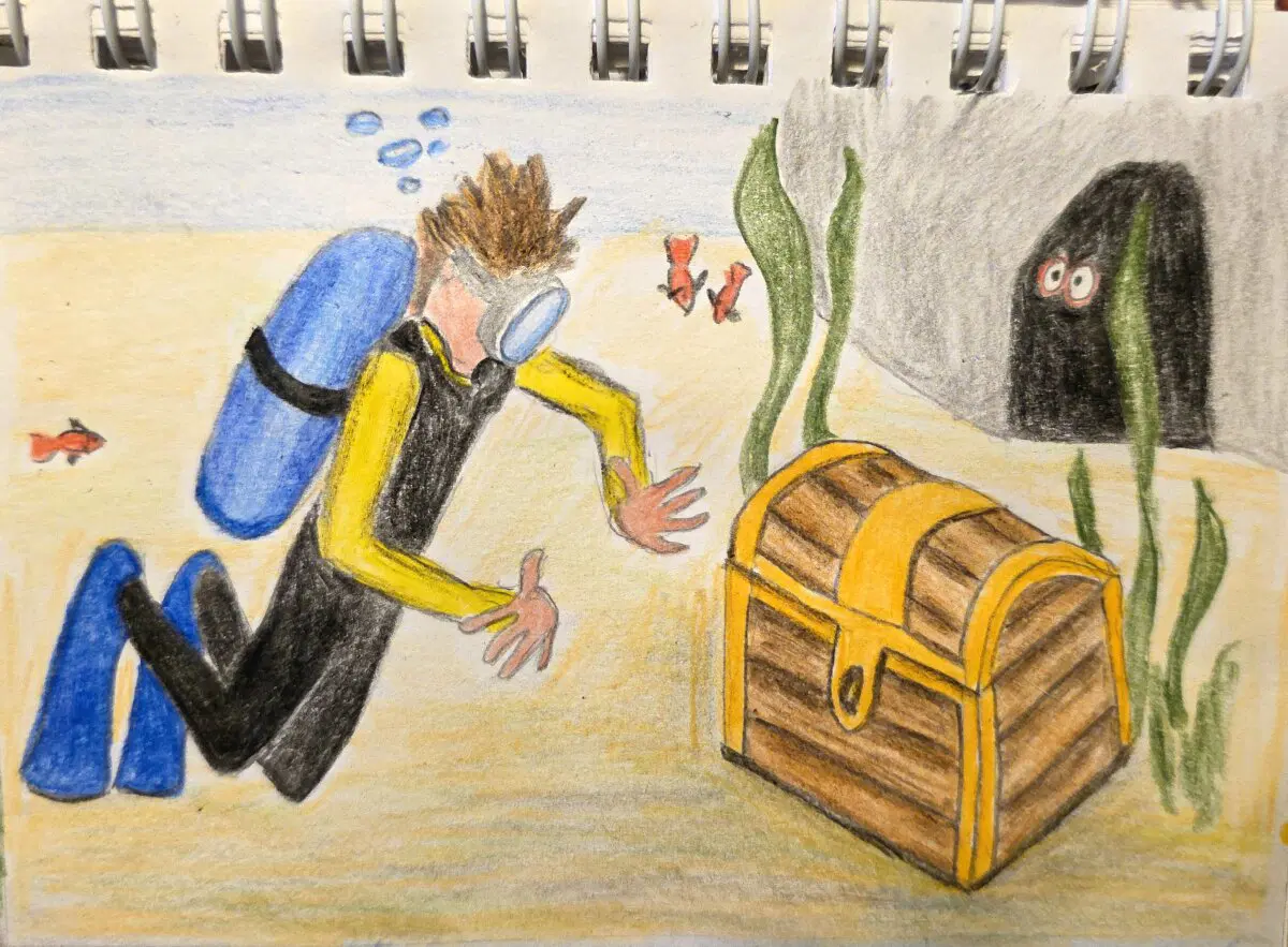 Казначей. Комикс карандашами